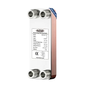 10 Plates - AlorAir 3” x 8” Brazed Plate Heat Exchanger