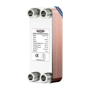 16 Plates - AlorAir 3” x 8” Brazed Plate Heat Exchanger