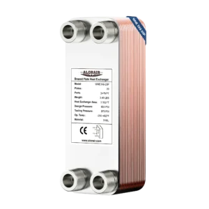 20 Plates - AlorAir 3” x 8” Brazed Plate Heat Exchanger