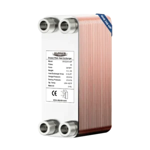 40 Plates - AlorAir 3” x 8” Brazed Plate Heat Exchanger